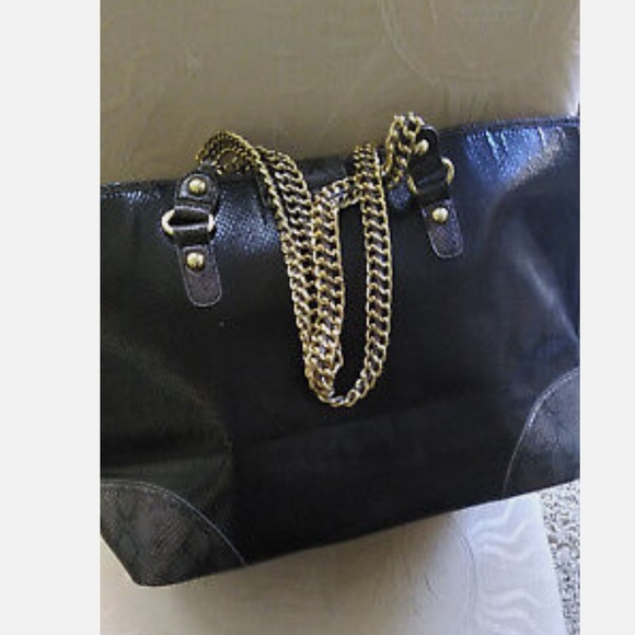 Kate Landry Python 🐍 Textured Oversized Tote - Picture 4 of 8